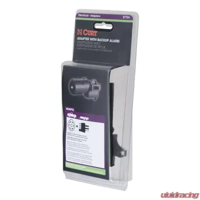 Curt Adapter with Backup Alarm (7-Way RV Blade Vehicle to 4-Way Flat Trailer) - 57724