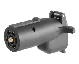 Curt Adapter with Alarm (7-Way RV Blade to 6-Way Round Trailer, Center Pin Auxiliary)