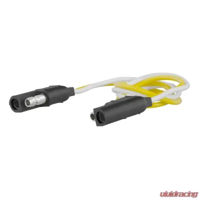 Curt 2-Way Flat Connector Plug & Socket with 12" Wires (Packaged) - 58021