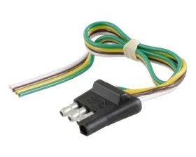 Curt 4-Way Flat Connector Plug with 12