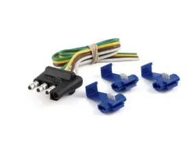Curt 4-Way Flat Connector Plug with 12