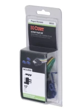 Curt 4-Way Flat Connector Plug with 12" Wires and Hardware (Trailer Side, Packaged)                                     - 58033 - Image 2