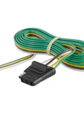 Curt 4-Way Flat Connector Socket with 60" Wires & Hardware (Vehicle Side, Packaged)                                     - 58044 - Image 2