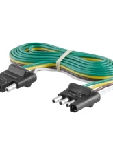 Curt 4-Way Flat Connector Plug & Socket with 72" Wires (Packaged)                                     - 58051 - Image 3