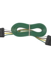 Curt 4-Way Flat Connector Plug & Socket with 72" Wires (Packaged)                                     - 58051 - Image 2