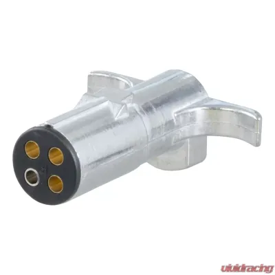 Curt 4-Way Round Connector Plug (Trailer Side, Packaged) - 58061