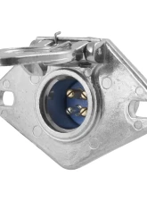Curt 4-Way Round Connector Socket (Vehicle Side, Packaged)                                     - 58071 - Image 3