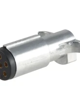 Curt 6-Way Round Connector Plug (Trailer Side, Diecast Metal)                                     - 58080 - Image 2