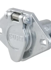 Curt 6-Way Round Connector Socket (Vehicle Side, Diecast Metal)                                     - 58090 - Image 4