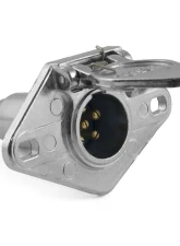 Curt 6-Way Round Connector Socket (Vehicle Side, Diecast Metal)                                     - 58090 - Image 3