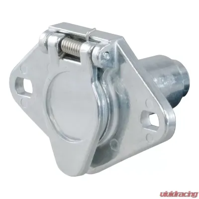 Curt 6-Way Round Connector Socket (Vehicle Side, Packaged) - 58091