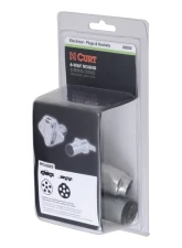 Curt 6-Way Round Connector Plug & Socket (Packaged)                                     - 58092 - Image 3