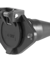 Curt 6-Way Round Connector Socket (Vehicle Side, Black Plastic)                                     - 58130 - Image 4