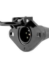 Curt 6-Way Round Connector Socket (Vehicle Side, Black Plastic)                                     - 58130 - Image 3