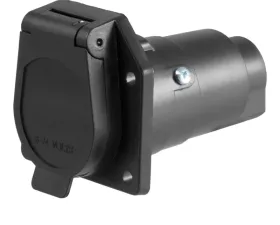 Curt 7-Way RV Blade Connector Socket (Vehicle Side, Packaged)
