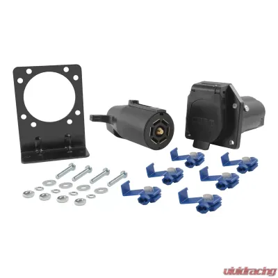 Curt 7-Way RV Blade Connector Plug & Socket with Hardware (Packaged) - 58152