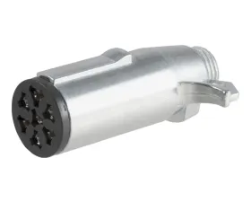 Curt 7-Way Round Connector Plug (Trailer Side, Packaged)