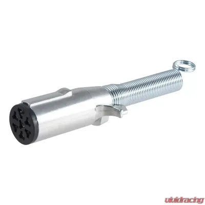 Curt 7-Way Round Connector Plug with Spring (Trailer Side) - 58180