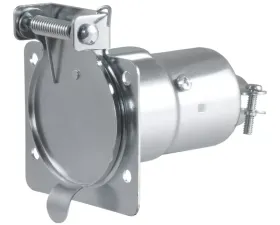 Curt 7-Way RV Blade Connector Socket (Vehicle Side, Diecast Metal)