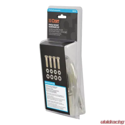 Curt Pintle Mount Hardware Kit (Class 10.9, Yellow Zinc) - 48333