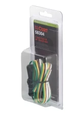 Curt 4-Way Flat Connector Plug & Socket with 12" Wires Each (Packaged)                                     - 58304 - Image 2