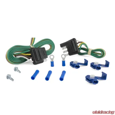 Curt 4-Way Flat Connector Plug & Socket with 12" & 48" Wires & Hardware (Packaged) - 58305