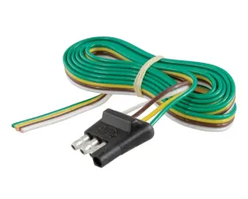 Curt 4-Way Flat Connector Plug with 48