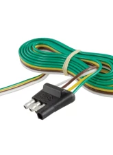 Curt 4-Way Flat Connector Plug with 48" Wires (Trailer Side, Packaged)                                     - 58348 - Image 2