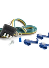 Curt 4-Way Flat Connector Plug with 48" Wires & Hardware (Trailer Side, Packaged)                                     - 58349 - Image 2