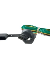 Curt 4-Way Flat License Plate Light Plug Connector Socket with 36" Wires                                     - 58405 - Image 2