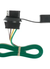 Curt 4-Way Flat License Plate Light Plug Connector Socket with 36" Wires                                     - 58405 - Image 2