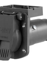 Curt 7-Way RV Blade Connector Socket with Integrated Bracket (Vehicle Side, Packaged)                                     - 58417 - Image 3