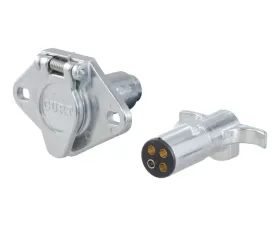 Curt 4-Way Round Connector Plug & Socket (Packaged)
