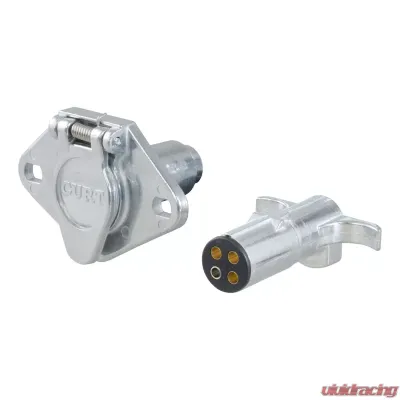 Curt 4-Way Round Connector Plug & Socket (Packaged) - 58671