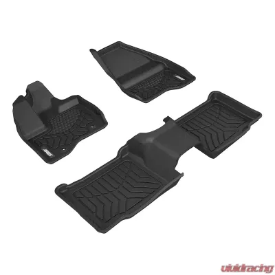 Aries Thermoplastic Rubber Black Rubber StyleGuard XD Floor Liners - 2807609