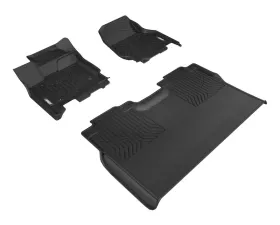 Aries Thermoplastic Rubber Black Rubber StyleGuard XD Floor Liners