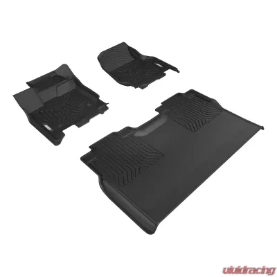 Aries Thermoplastic Rubber Black Rubber StyleGuard XD Floor Liners - 2803009