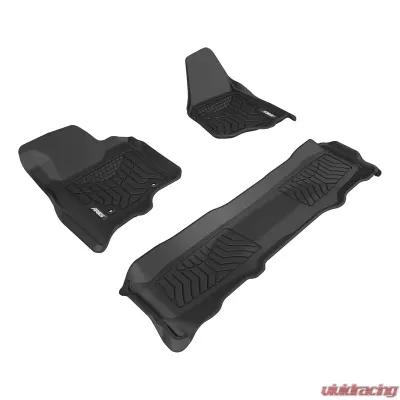 Aries Thermoplastic Rubber Black Rubber StyleGuard XD Floor Liners - 2803109