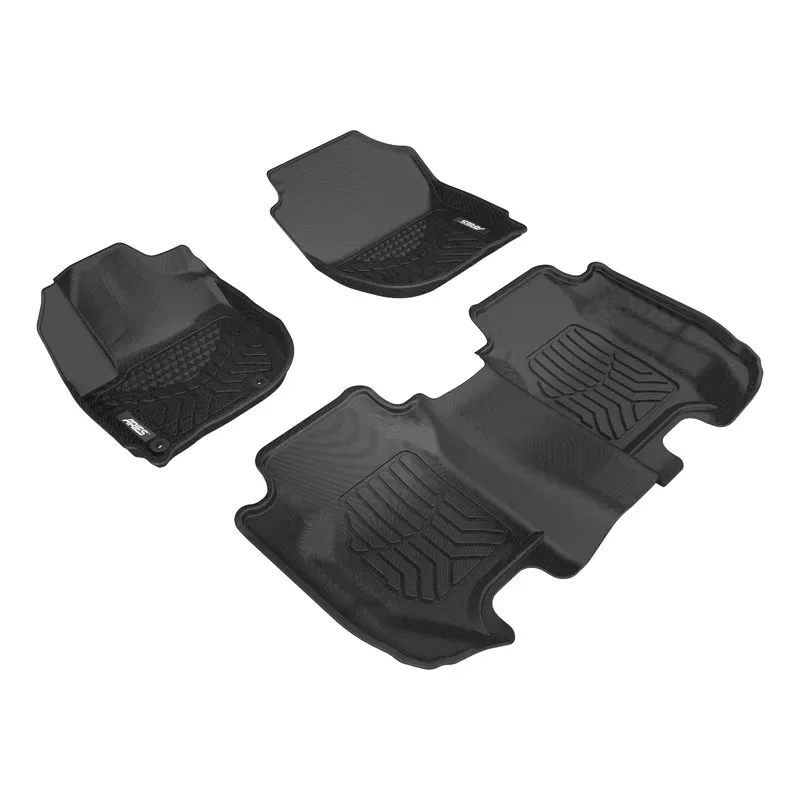 Aries Thermoplastic Rubber Black Rubber StyleGuard XD Floor Liners - 2803509