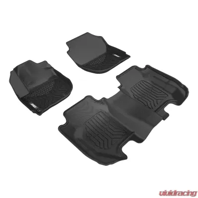Aries Thermoplastic Rubber Black Rubber StyleGuard XD Floor Liners - 2803509