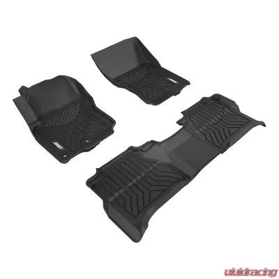 Aries Thermoplastic Rubber Black Rubber StyleGuard XD Floor Liners - 2803909