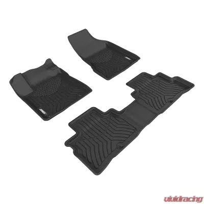Aries Thermoplastic Rubber Black Rubber StyleGuard XD Floor Liners - 2804009