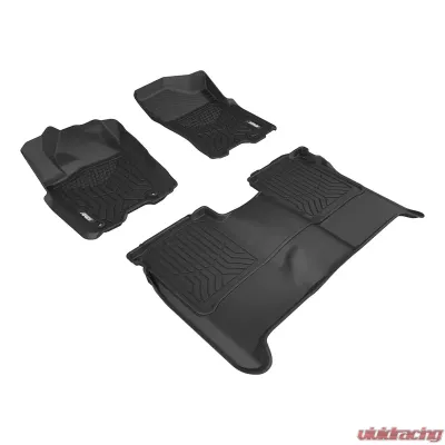 Aries Thermoplastic Rubber Black Rubber StyleGuard XD Floor Liners - 2804309