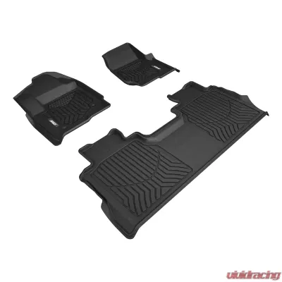 Aries Thermoplastic Rubber Black Rubber StyleGuard XD Floor Liners - 2807109