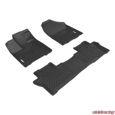 Aries Thermoplastic Rubber Black Rubber StyleGuard XD Floor Liners - 2808209