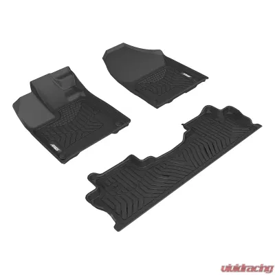 Aries Thermoplastic Rubber Black Rubber StyleGuard XD Floor Liners - 2808309