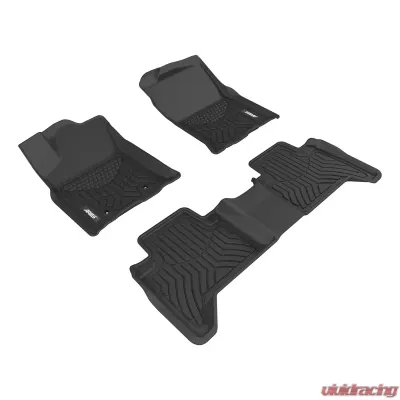 Aries Thermoplastic Rubber Black Rubber StyleGuard XD Floor Liners - 2807009