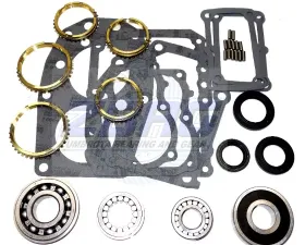 AX4/AX5 Transmission Bearing/Seal Kit w/Synchro Rings 87-90 Jeep Cherokee/87-92 Comanche/87-90 Wagoneer/87-02 Wrangler 4-Speed/5-Speed Manual Trans USA Standard Gear