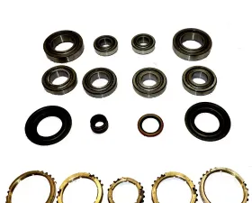 USA Standard Gear M5TX Transmission Bearing/Seal Kit w/Synchro Rings for 01-12 Escape, 99-03 Escort, 06-09 Fusion, 01-06 Mazda Tribute, 06-09 Mercury Milan 5-Speed Manual Trans 15mm Input