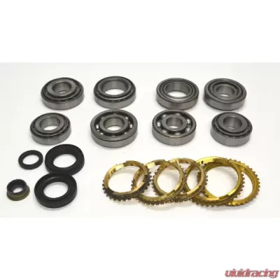 USA Standard Gear Transmission Bearing/Seal Kit with Synchro Rings for 89 Colt, 89-94 Sonata, 92-93 Expo, 87-92 Galant, 89 Mirage, 89-94 Plymouth Colt 5-Speed - ZMBK274WS
